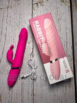 Rebecca Thrusting Rabbit Dildo Vibrator Vagina Sex Toy