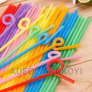 (20 Packs)6mm Pack of Multi Colored Chapman Straw