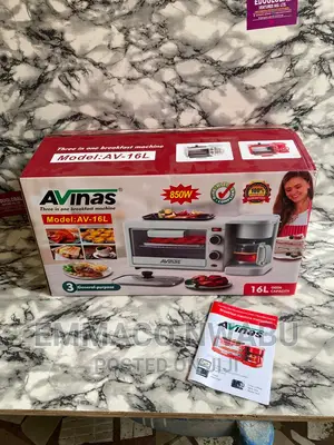 Avinas Breakfast Maker (16litres Oven, Grill and Coffeemaker