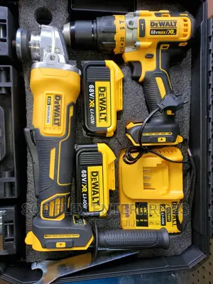 68v 2in1 Dewalt 41⁄2" Angle Grinder and 13mm Impact Screw