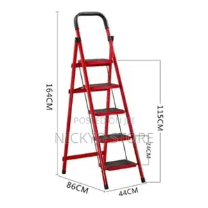 Multipurpose 5 Step Foldable Steel Ladder