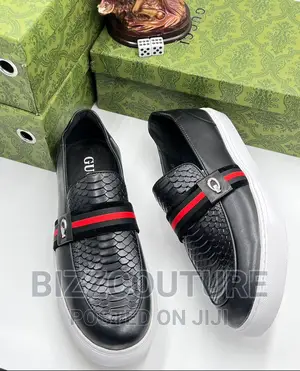 Original Italian GUCCI Slip-on Sneakers Available in Store