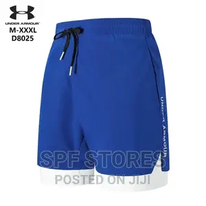 Blue Gym Shorts With Inner Tight