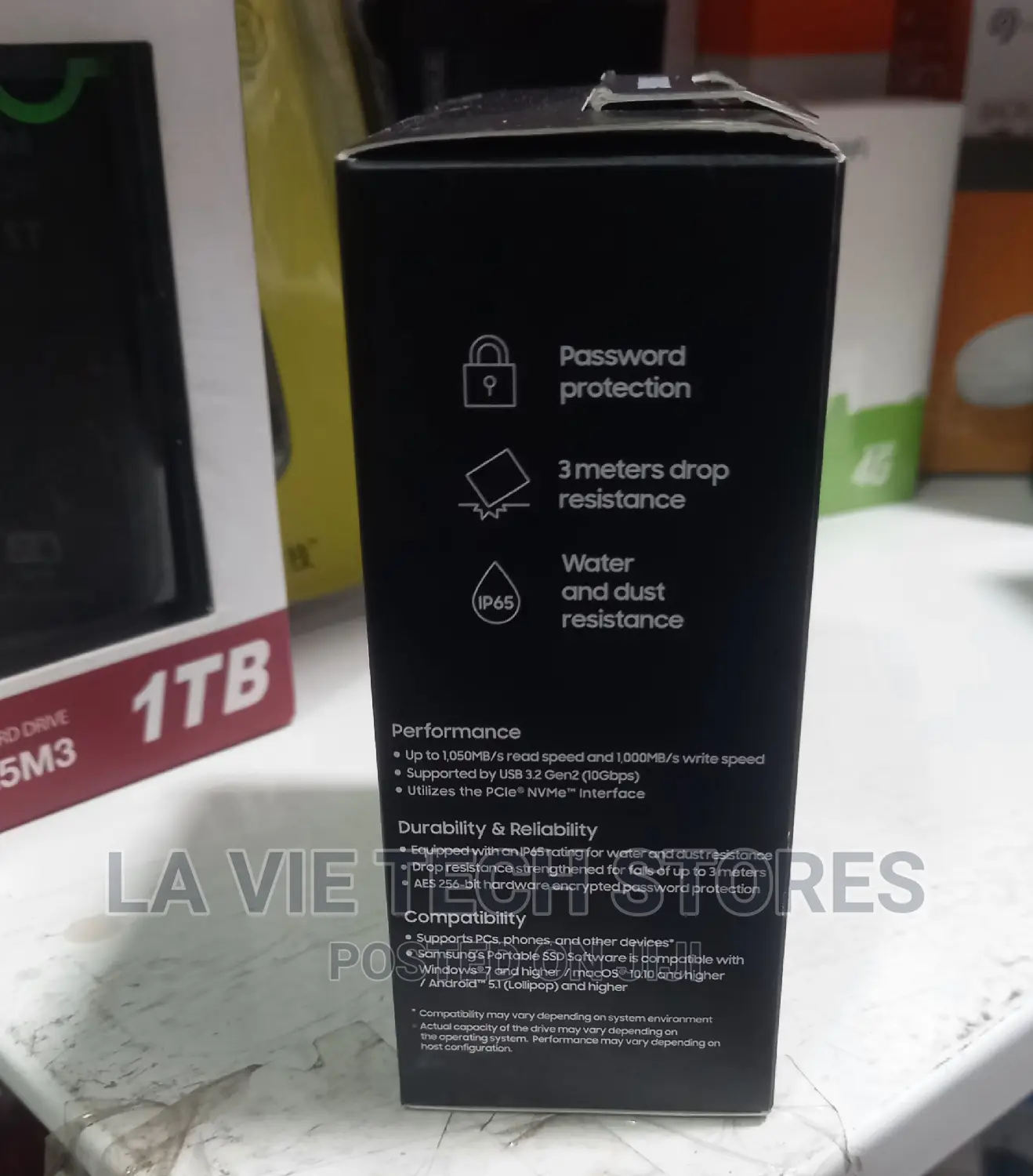 Samsung Portable SSD T7 Shield Usb 3.2 2tb (Black)