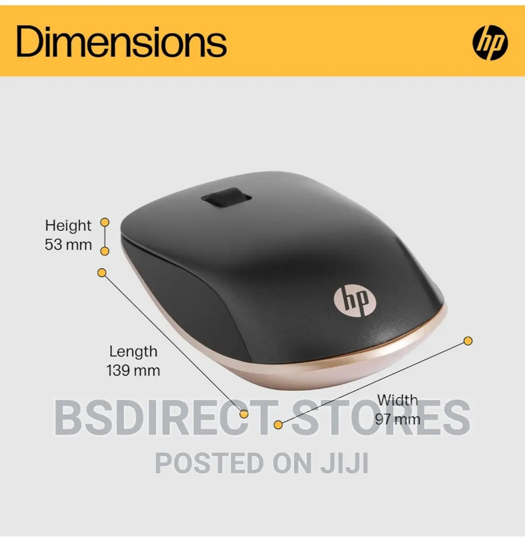 HP 410 ASH SILVER PC Mouse Bluetooth Compatible With Chrome