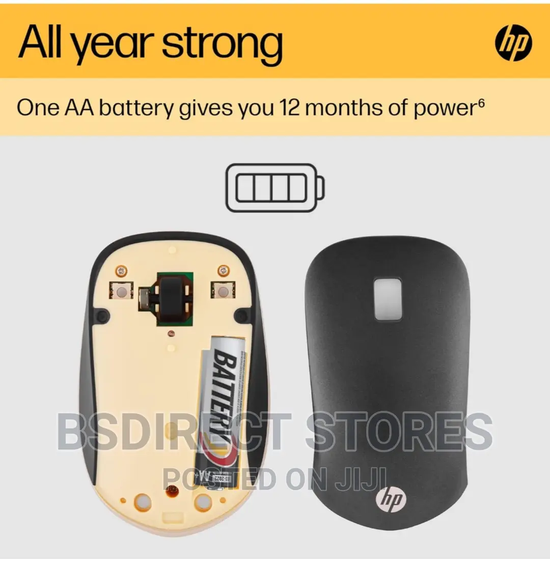 HP 410 ASH SILVER PC Mouse Bluetooth Compatible With Chrome
