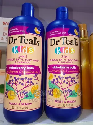 Dr Teal's Kids' 3in1 Bubble Bath and Shampoo 591ml