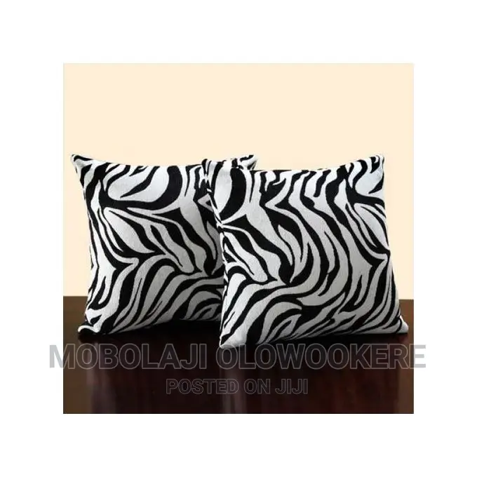 Zebra Skinned Fluffy Throw Pillows