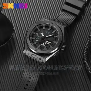 Skmei Waterproof Dual Time With Alarm Chronograph