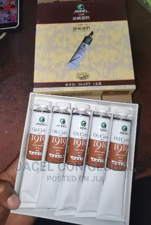 Marie Oil Color 684 (Burnt Sienna) Pack of 5pcs in 50ml Size