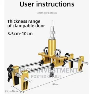 Adjustable Door Lock Hole Opener Kit Lock Mortiser for Insta
