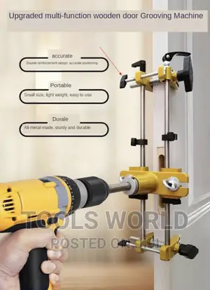 Door Lock Hole Opener Kit, Lock Mortiser For Wooden Doors.