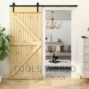 Sliding Barn Door Hardware Kit, 2meters 6.6FT, Smooth Silent