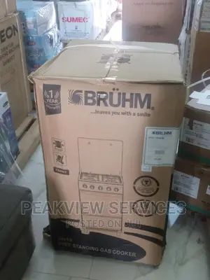 Brand-New Bruhm 4 Gas Burner(Bgc5540ib)With Oven