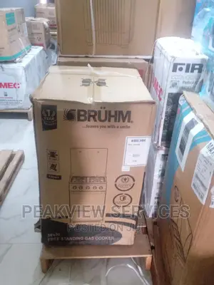 New in 4 Gas Burner Bruhm With Oven Bgc5540ib