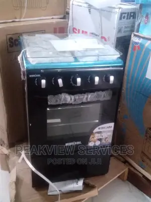 50*50 Freestanding 4 Gas Burner Bruhm +Oven(Bgc5540ib)