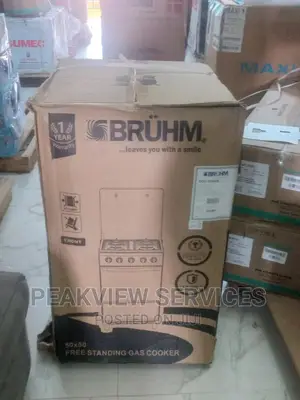 The New Freestanding 4 Gas Burner Bruhm With Oven Bgc5540ib