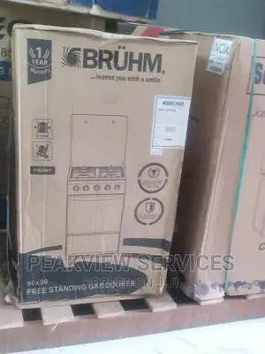 Top Selling Freestanding Bruhm 4 Gas Burner +Oven(Bgc5540ib)