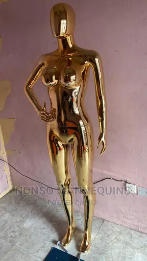 Size 10 Gold Chrome Female Detachable Waist Dummy