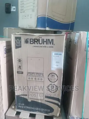 Top World (Bgc5540ib)Bruhm 4 Gas Burner With Oven