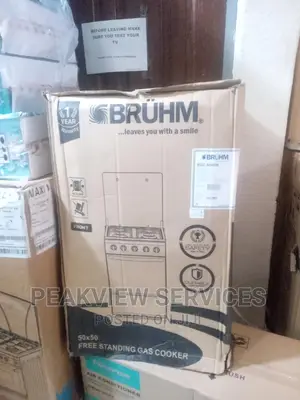 Original Bruhm 4 Gas Burner With Oven(Bgc5540ib)