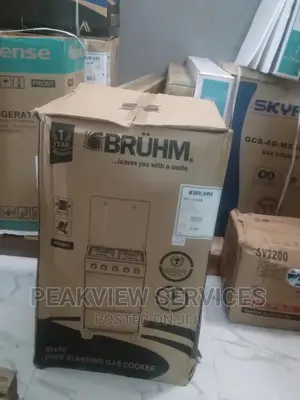 Fast Selling Bruhm 4 Gas Burner+Oven (Bgc5540ib)