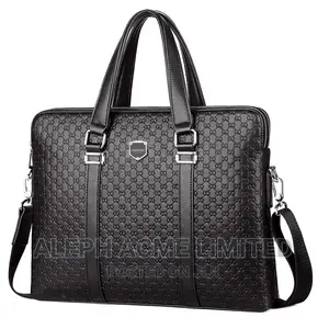 Luxury Men's Leather Briefcase Hand Bag Macbook Case Gift