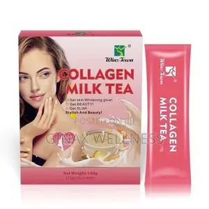 Collagen Milk Tea for Skin Whitening, Anti-Aging, and Beauty