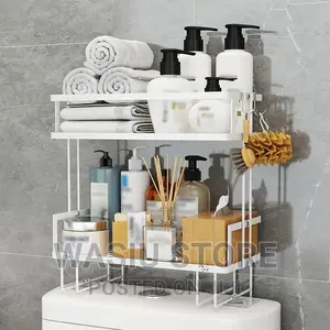 2 Tier Bathroom / Toilet Storage Shelf