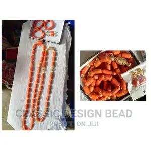 Beautiful Coral Beaded Necklace