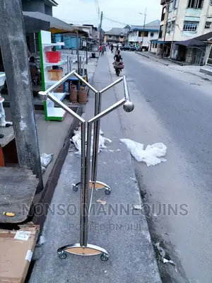 Silver Double Clothes Rack