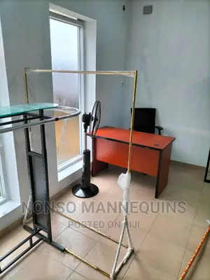 Super Strong Single Gold Clothes Rack