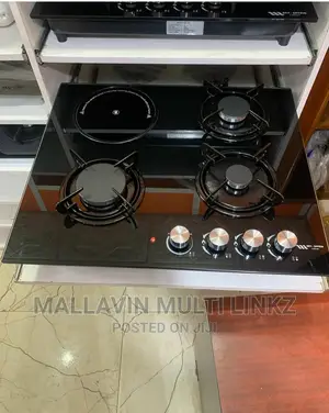 Inbuilt Cabinet Gas Cooker 4 Burner (3 Gs,1 Ele) Cooker