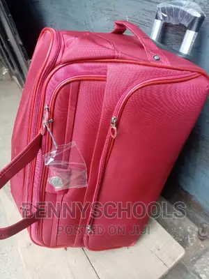 Big Red Star Express Traveling Luggage Bag With Trolleys
