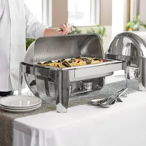 Roll Top Rectangular Chaffing Dish