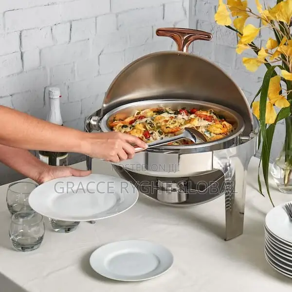 Roll Top Round Chaffing Dish