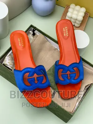 Original GUCCI Leather Sandals Available in Store