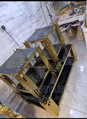 Versace Center Table With Two Sides Stools