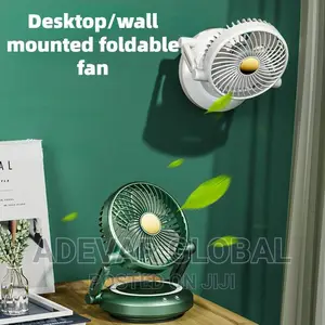 Portable Desktop/Wall Mounted Foldable Fan USB Rechargeable