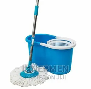 Microfibre Magic Spin Mop and Bucket With Plastic Rotator