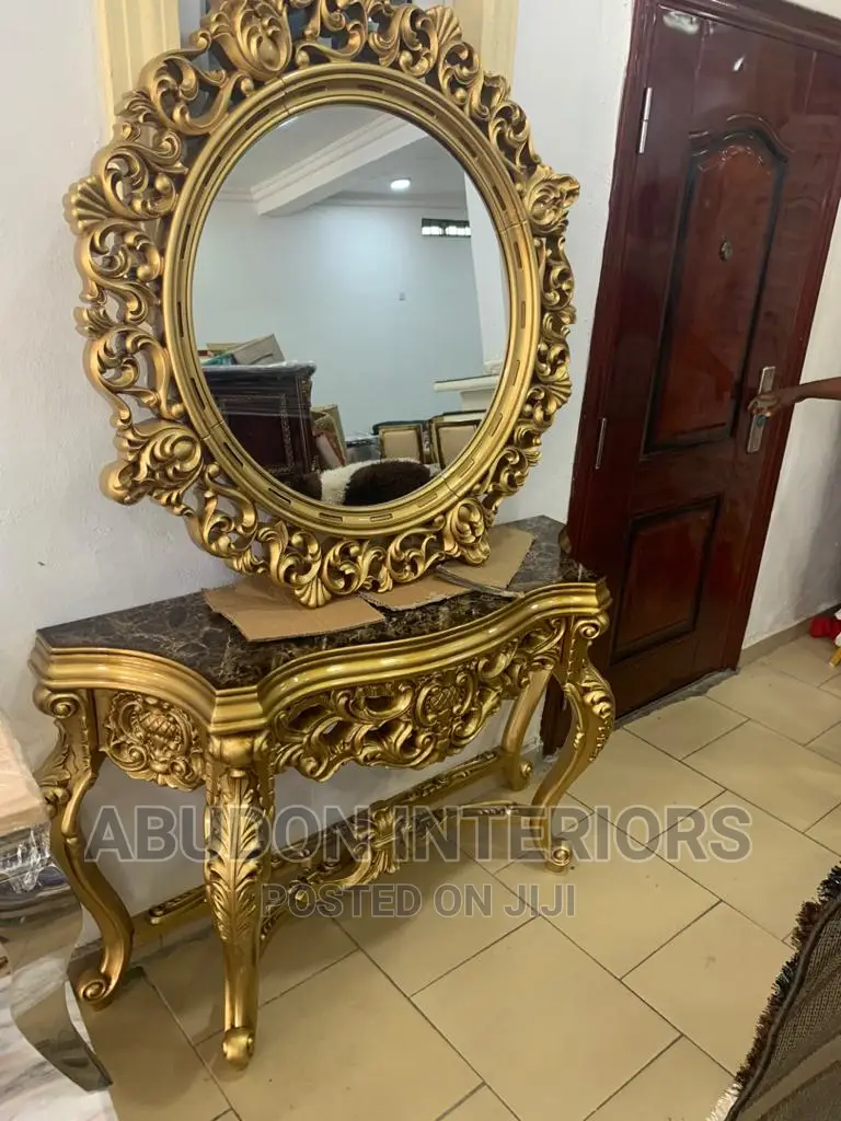 Gold Console for Room