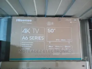 Hisense 50" A6 Series Uhd Smart Led Tv 50a6k (1yr Warranty)