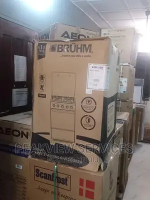 Latest 50*50 Freestanding Bruhm 4 Gas Burner+Oven(Bgc5540ub)
