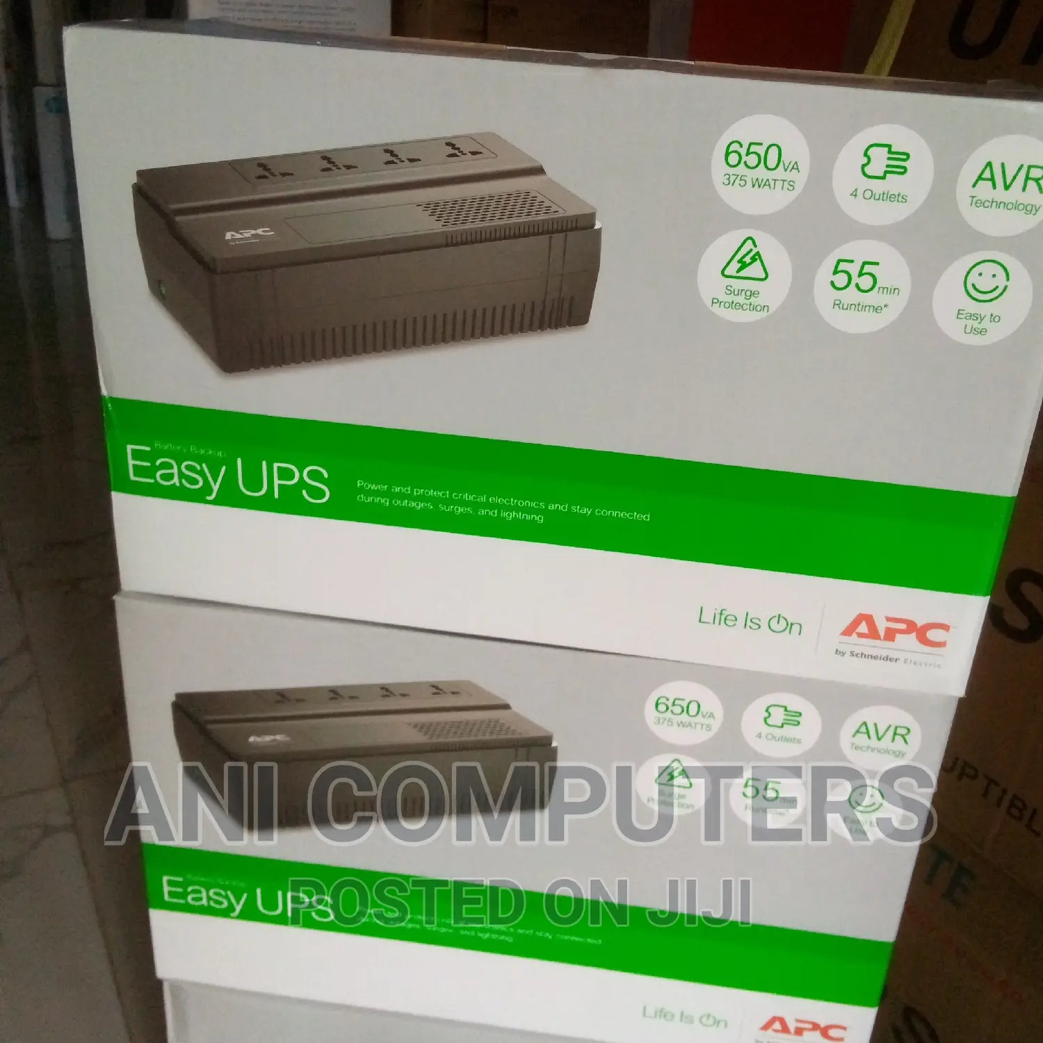APC Black UPS 650vaavr, Universal