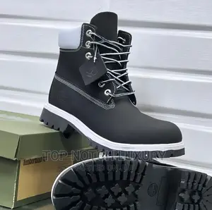 Original Timberland Retro Waterproof Black/White Men Women