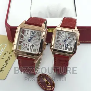 Original Cartier Mechanical Leather Strap Available Instore