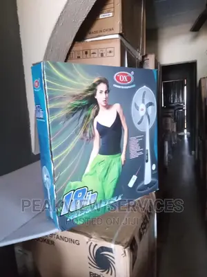 Ox-18' Inches(Brand -New) Rechargable Standing Fan