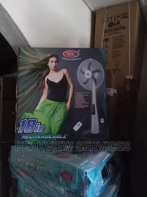 Discover New in 18' OX Rechargable Standing Fan