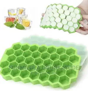 .37 Cubes Silicone Ice Cube Maker Mold With Lids