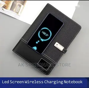 Wireless Charging Powerbank Notebook With Pen and Flash